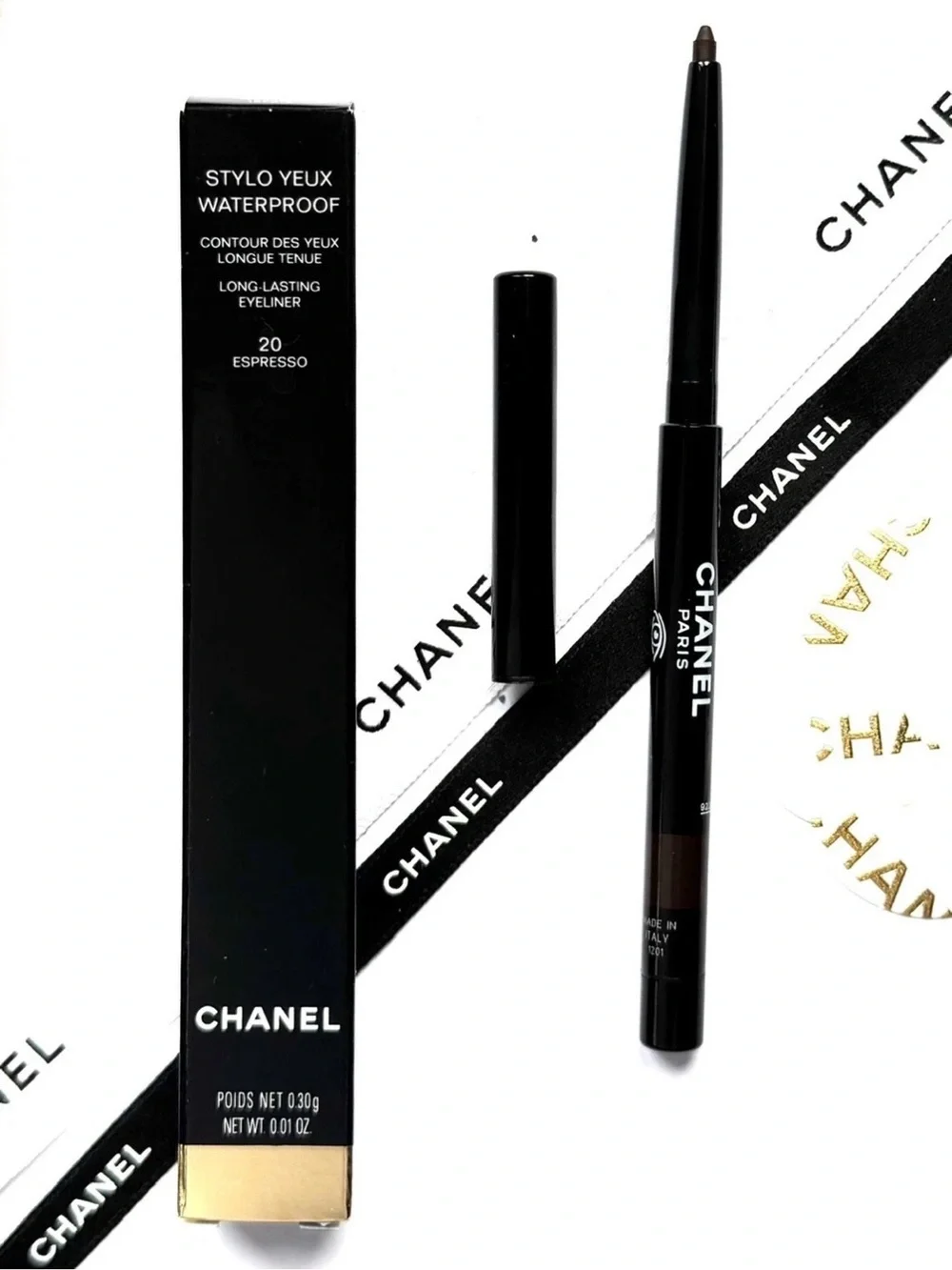 CHANEL Stylo Yeux Waterproof Long-Lasting Eyeliner - Espresso (Brown) NIB